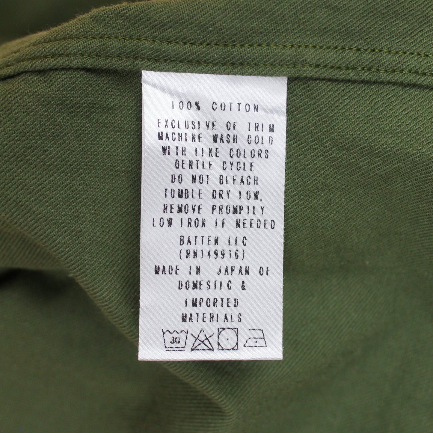 Battenwear Cotton Flannel Button Down Shirt