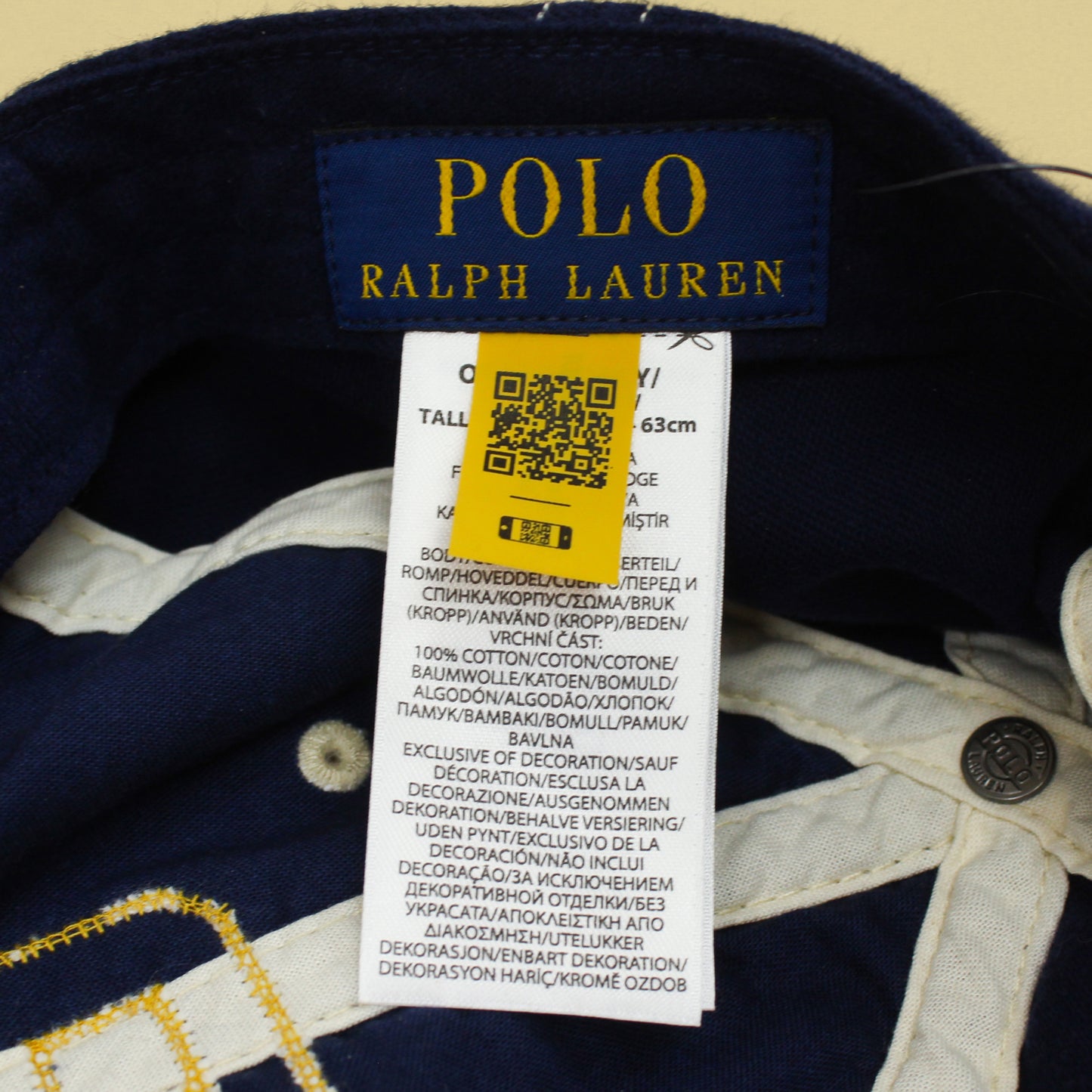 Polo Ralph Lauren "P" Felt Patch Chamois Ball Cap