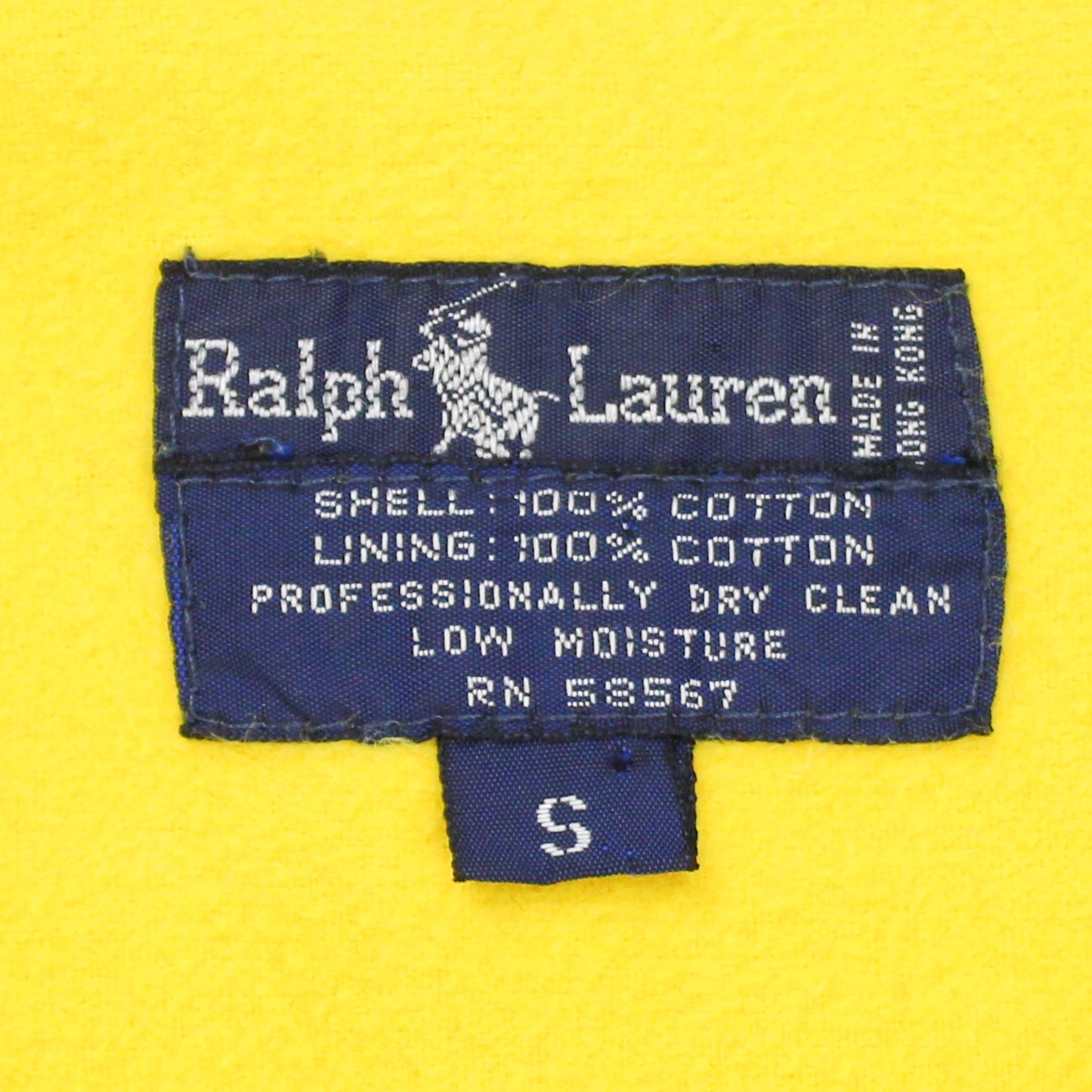Polo Ralph Lauren Uni Crest Quarter Zip Flannel Lined Cotton Anorak