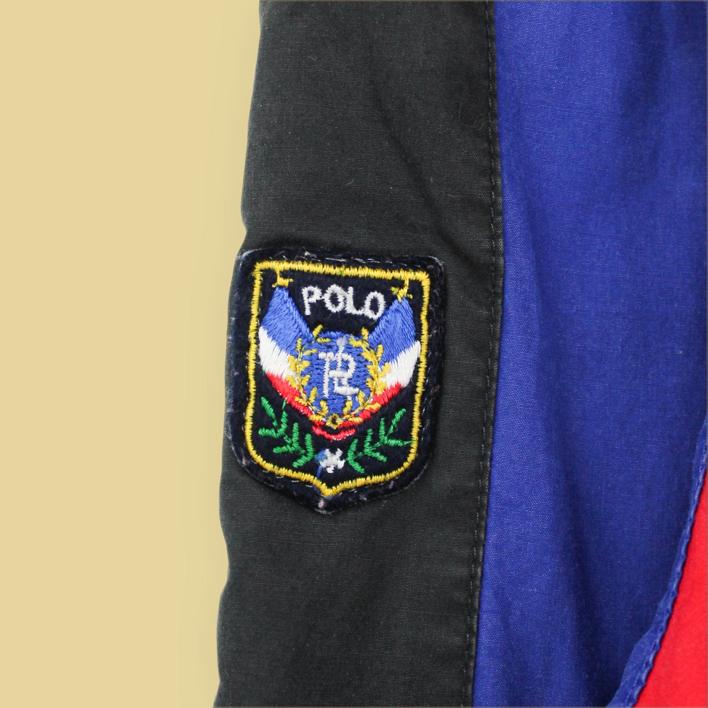 Polo Ralph Lauren Uni Crest Quarter Zip Flannel Lined Cotton Anorak