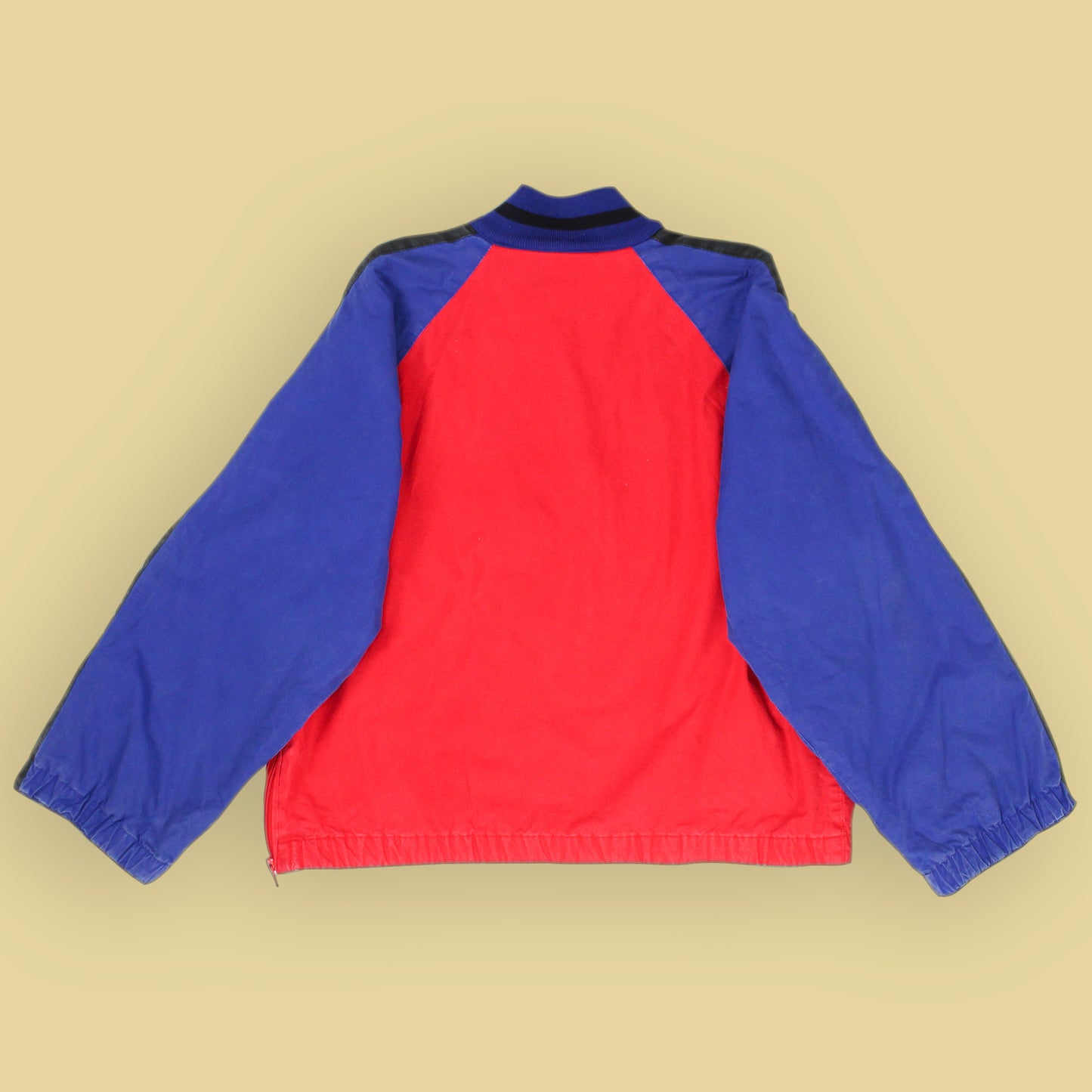 Polo Ralph Lauren Uni Crest Quarter Zip Flannel Lined Cotton Anorak
