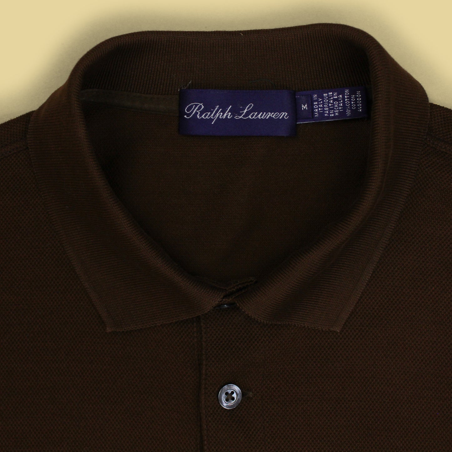 Ralph Lauren Purple Label Pique Knit Polo Shirt