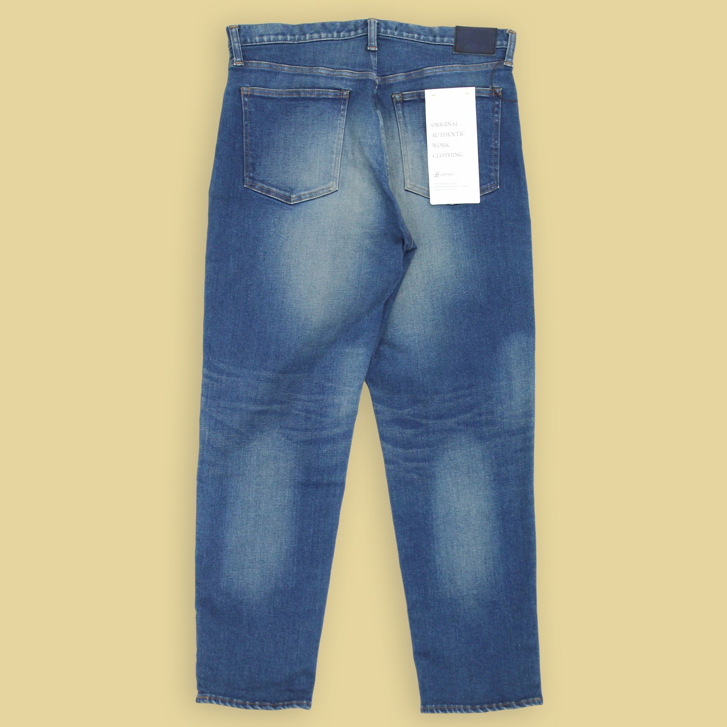 John Bull Faded Stretch Cotton Denim Loose Taper High Rise Jeans