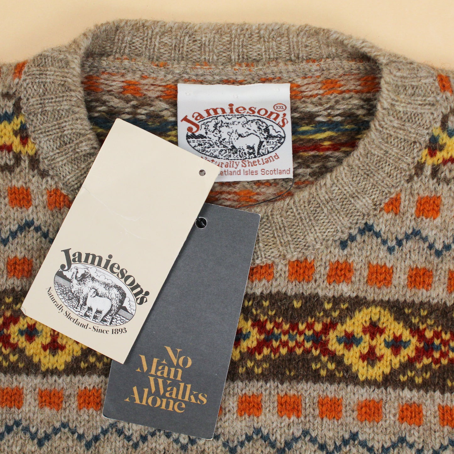 Jamieson's Fair Isle Shetland Wool Crewneck Sweater