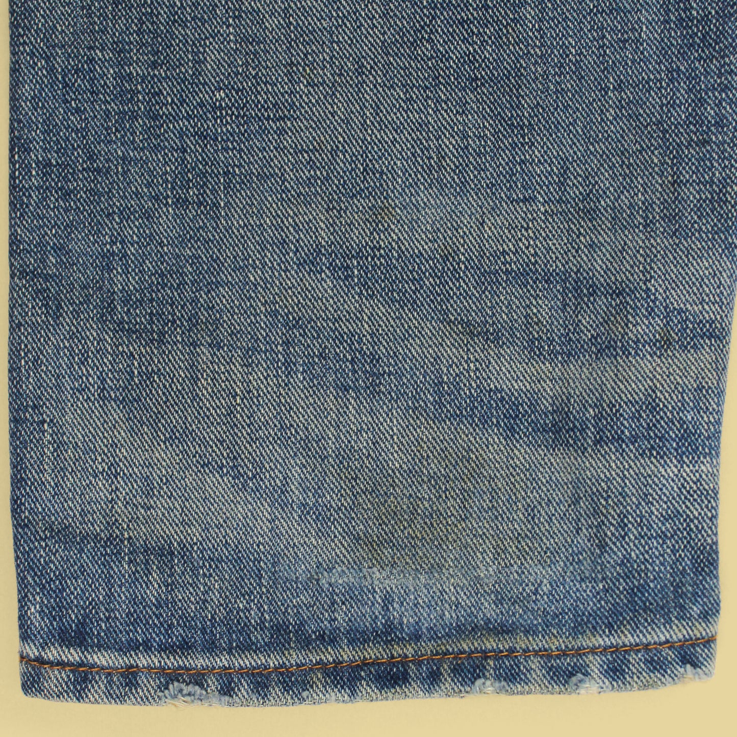 RRL Distressed/Repaired Folsom Wash Selvedge Slim Fit Jeans
