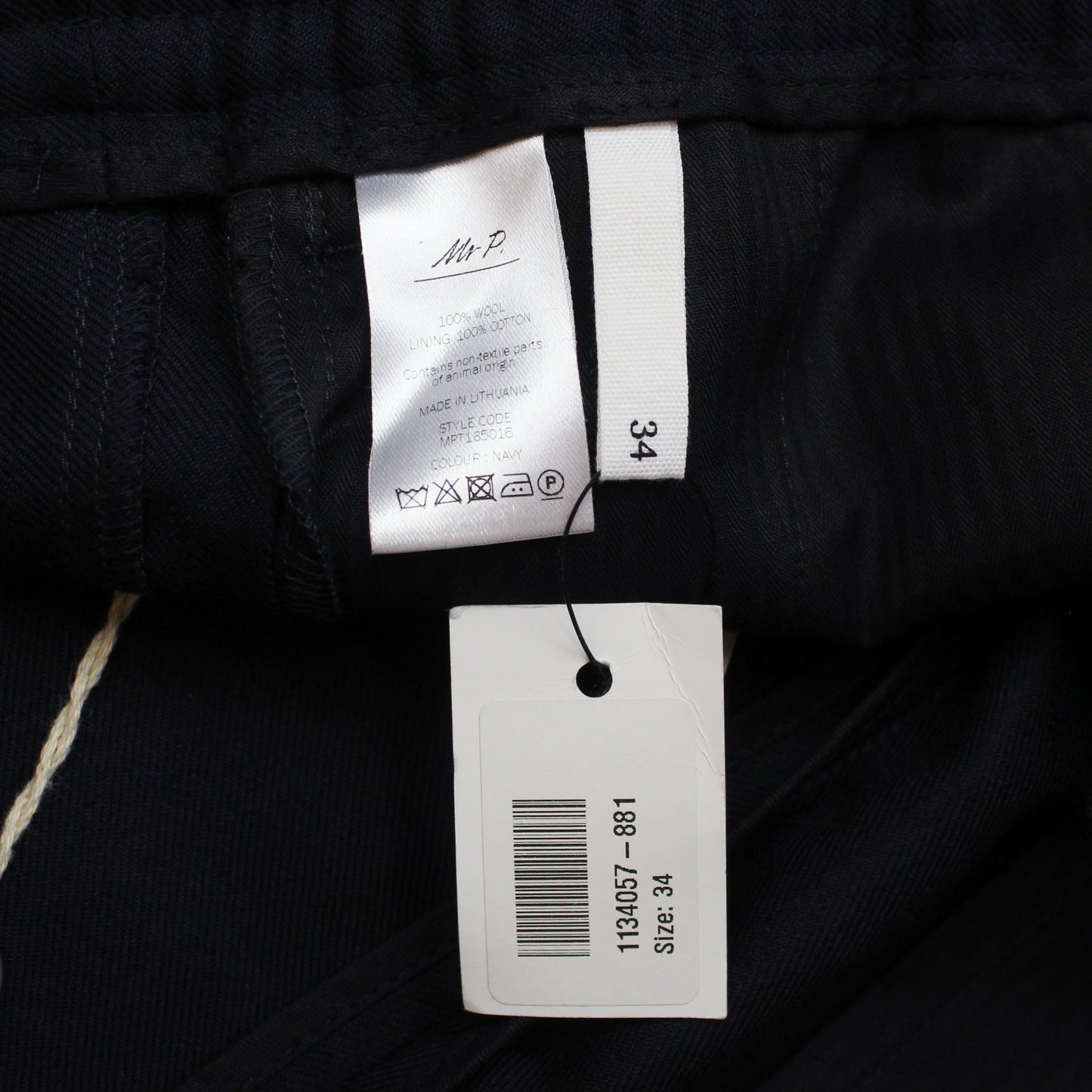 Mr. P Wool Elastic Waist Easy Pants