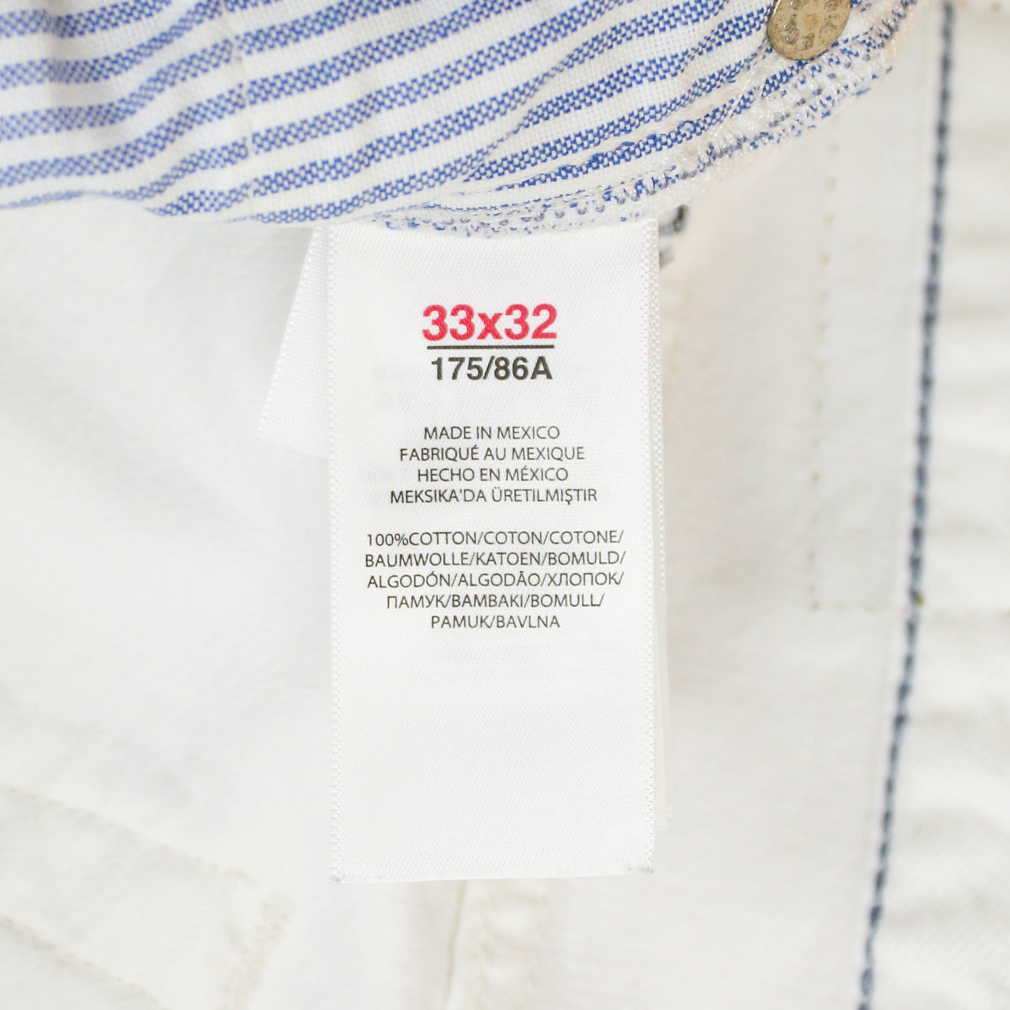 Polo Ralph Lauren Skull & Crossbone Embroidered White Denim Varick Slim Straight Jeans