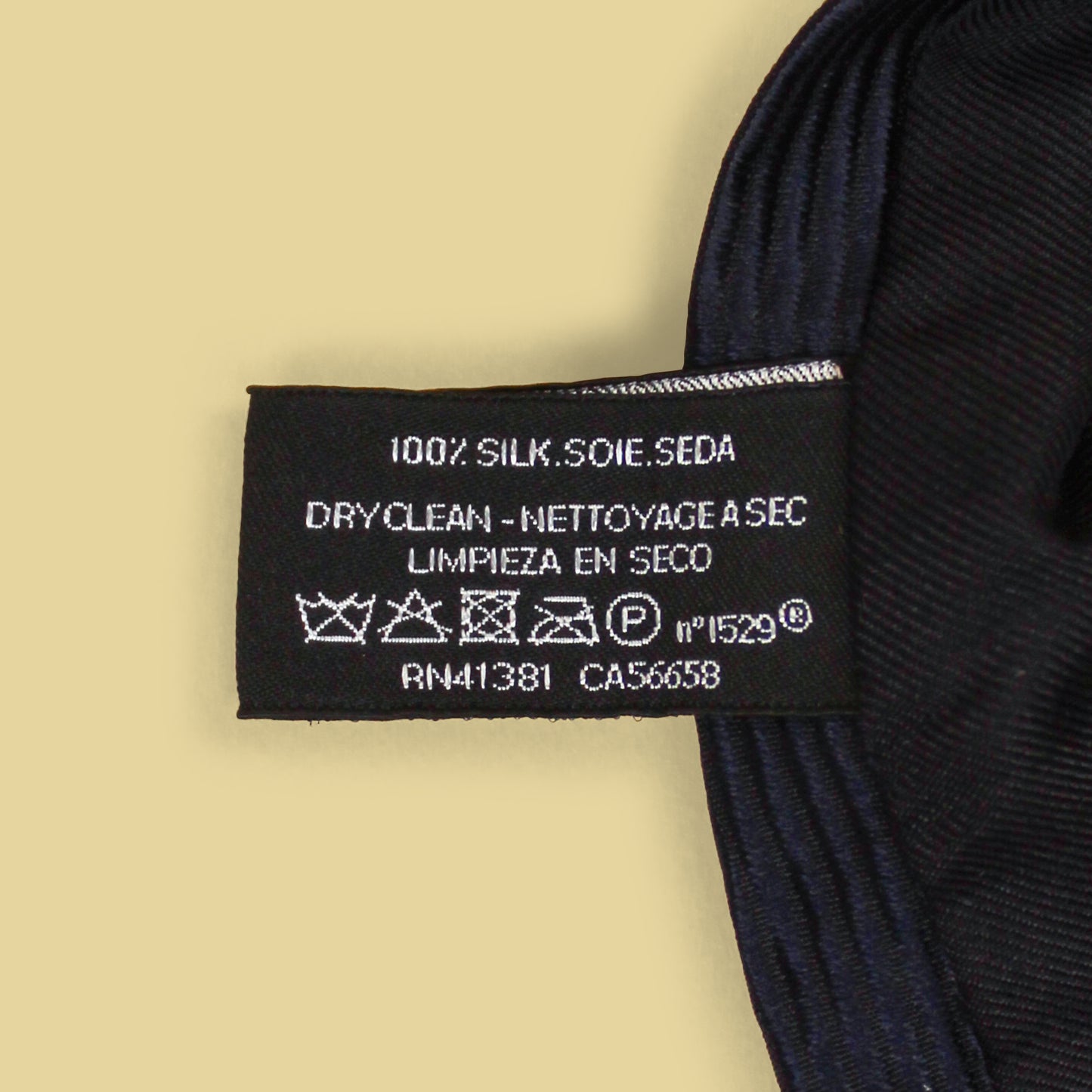 Ralph Lauren Black Label Repp Silk Tie