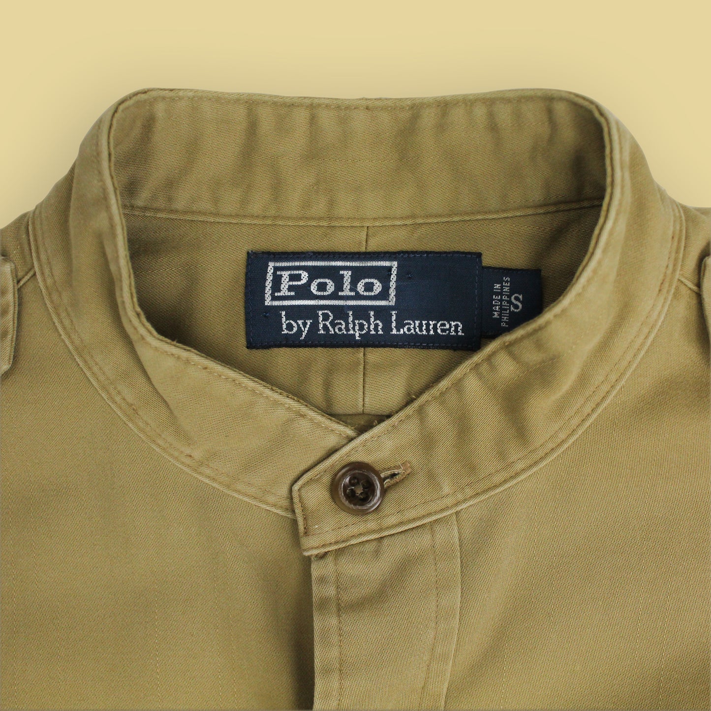 Polo Ralph Lauren RLPC Sporting Goods Co. Print Flannel Lined Cotton Band Collar Shirt