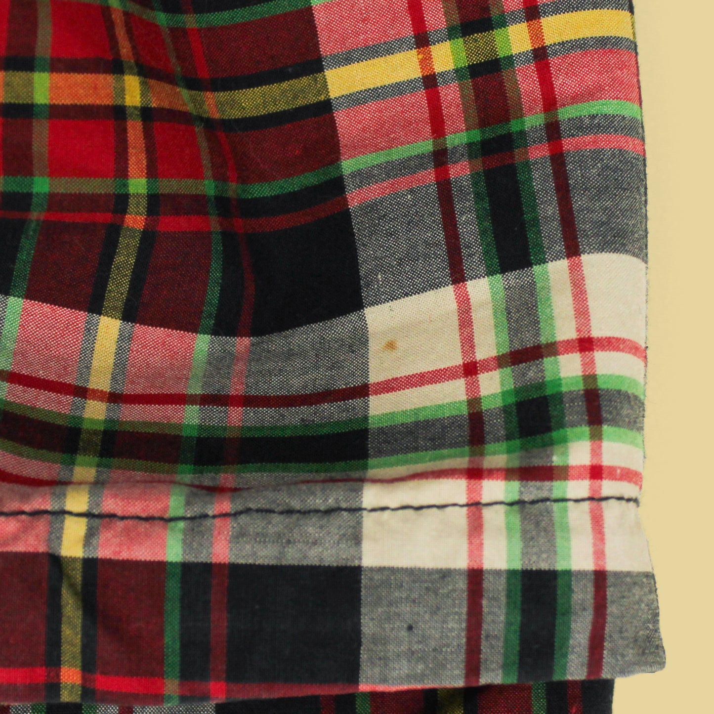 Vintage J. Crew Madras Hooded Anorak Jacket