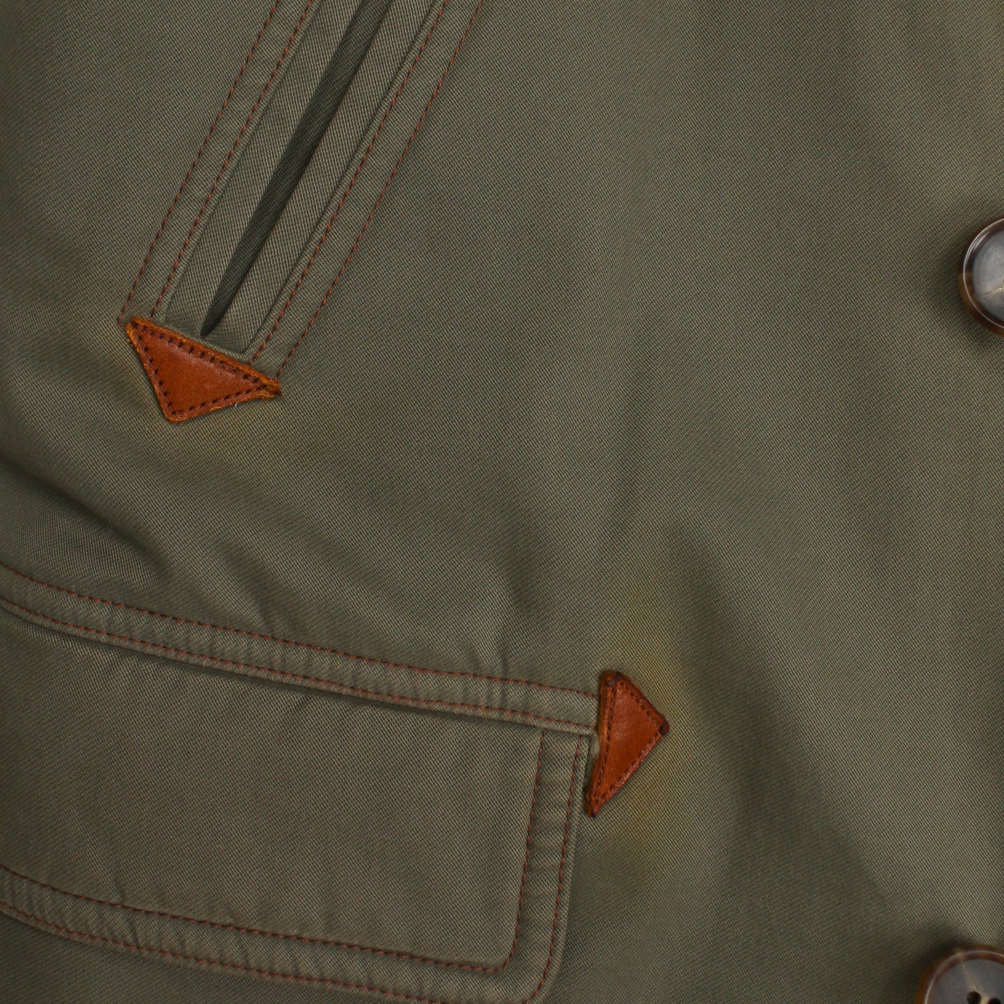 Stevenson Overall Co. Double Breasted Mouton Collar Windward WW1 Coat