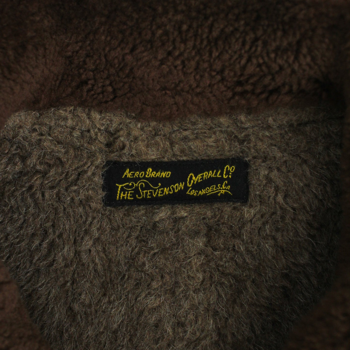 Stevenson Overall Co. Double Breasted Mouton Collar Windward WW1 Coat