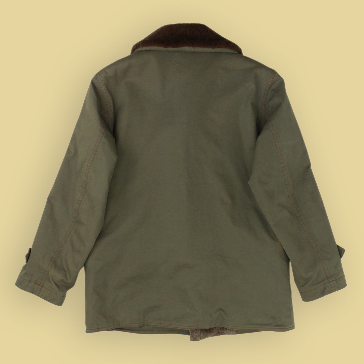 Stevenson Overall Co. Double Breasted Mouton Collar Windward WW1 Coat
