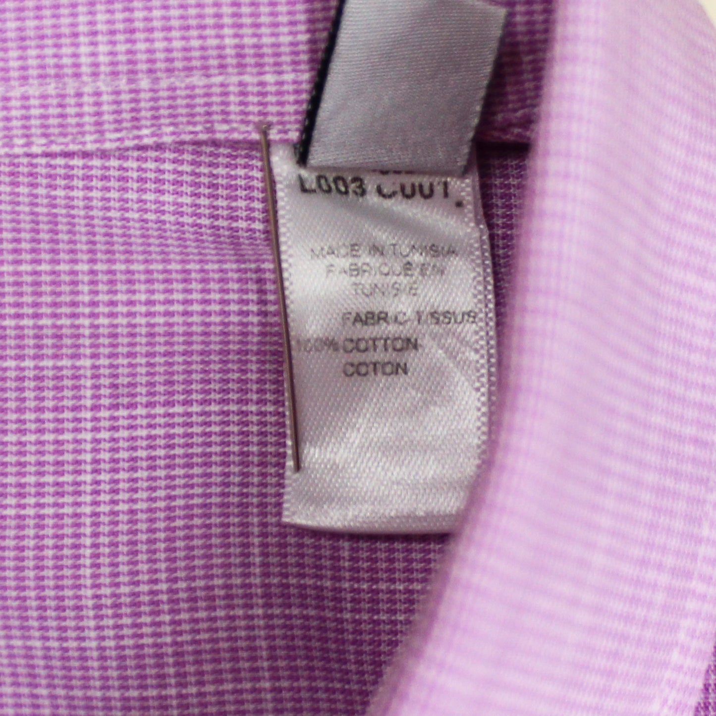 Armani Collezioni Micro-Check Cotton Button-Up Shirt