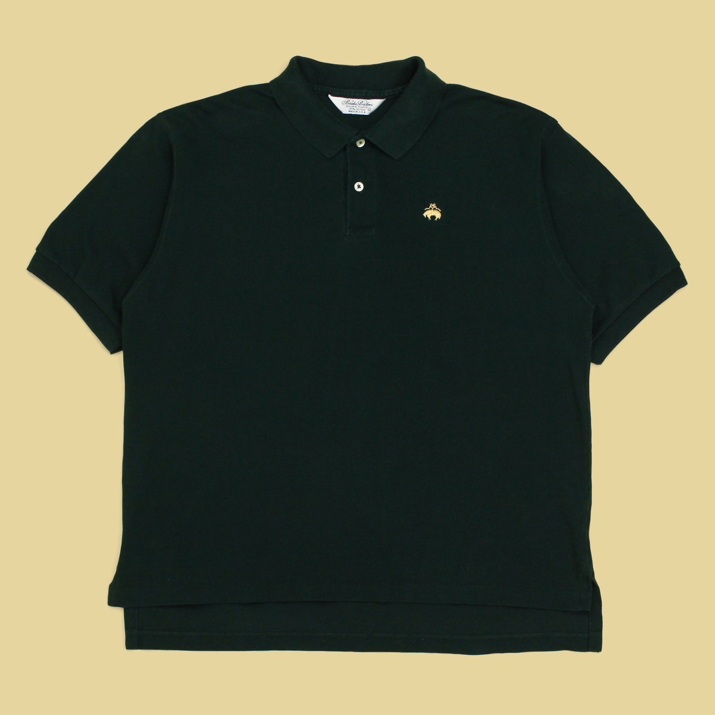 Vintage Brooks Brothers Golden Fleece Pique Knit Cotton Polo Shirt