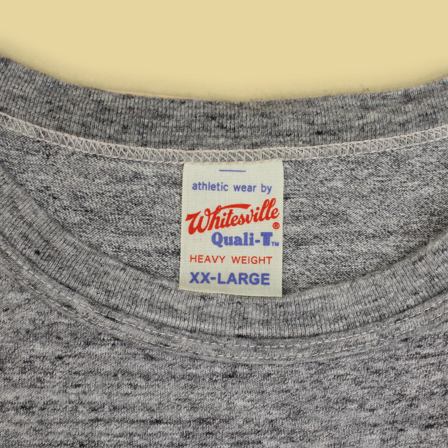 Whitesville Gray Loopwheel Cotton T-Shirt