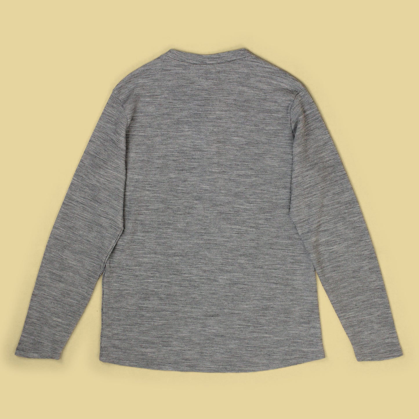 Taylor Stitch Waffle Knit Merino Wool Blend Henley Thermal Shirt