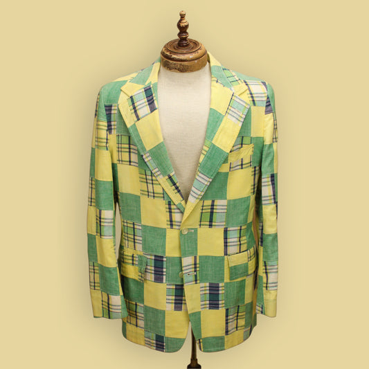 Club Fellow for Marshall Field Patchwork Madras Sport Coat