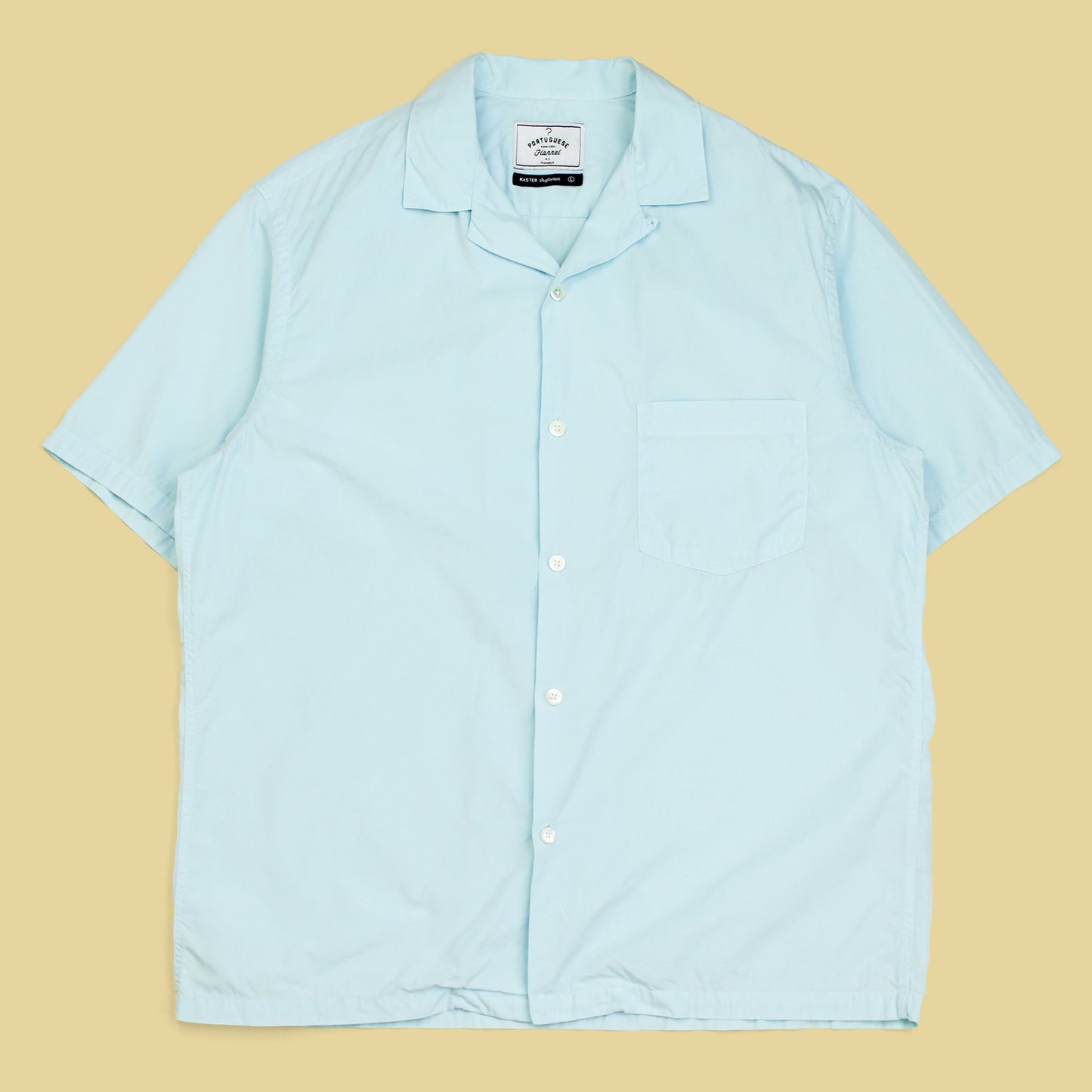 Portuguese Flannel Poplin Cotton Camp Collar Dogtown Shirt