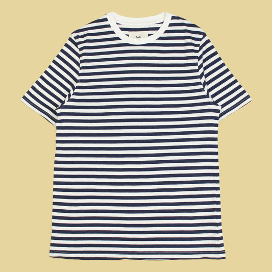 Folk Striped Cotton Jersey T-Shirt