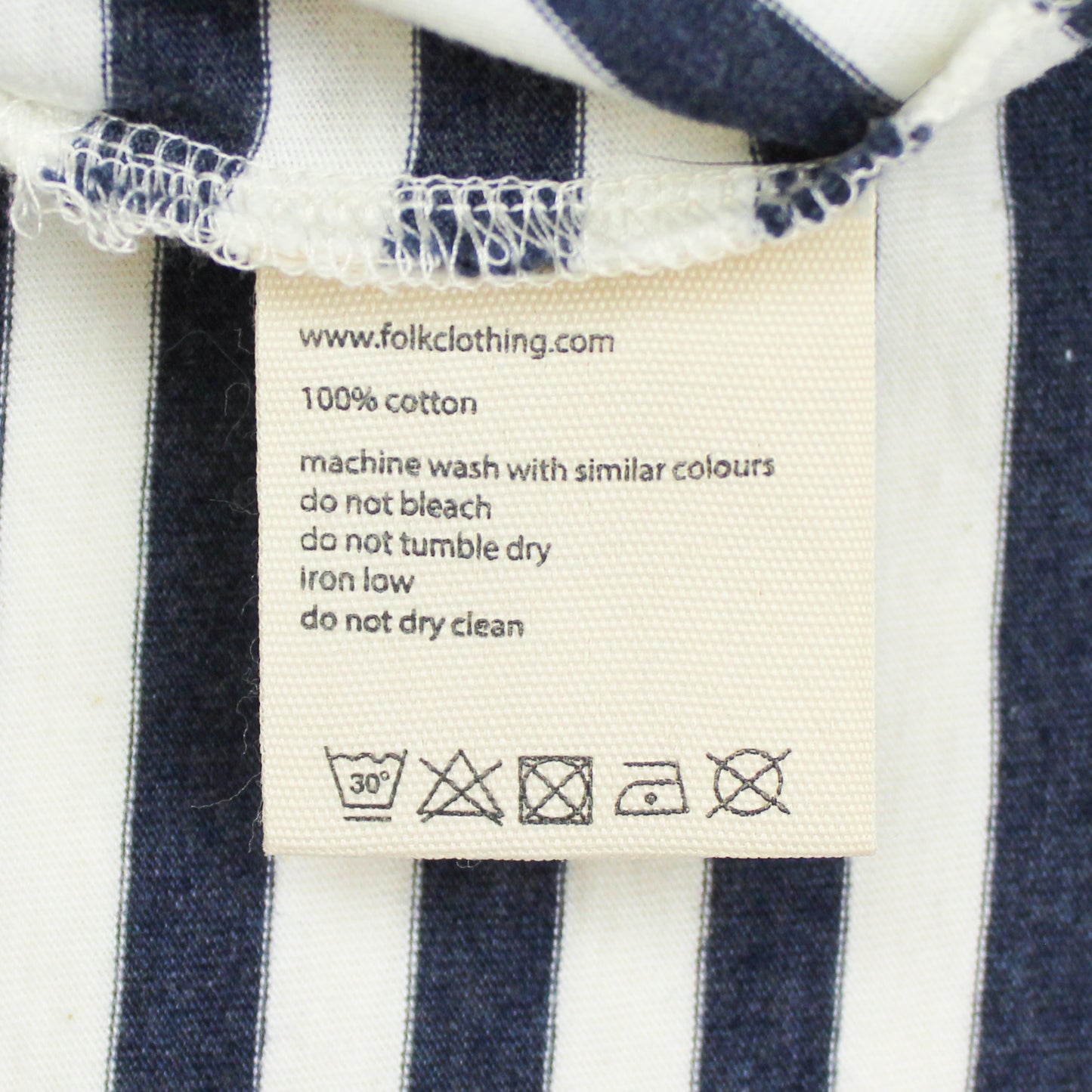 Folk Striped Cotton Jersey T-Shirt