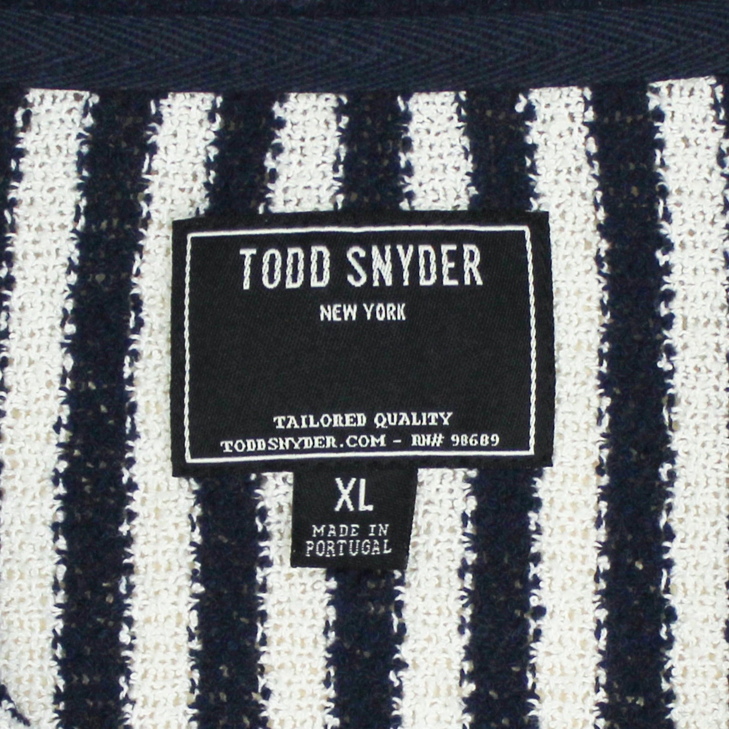 Todd Snyder Striped Cotton Blend Knit Cabana Shirt