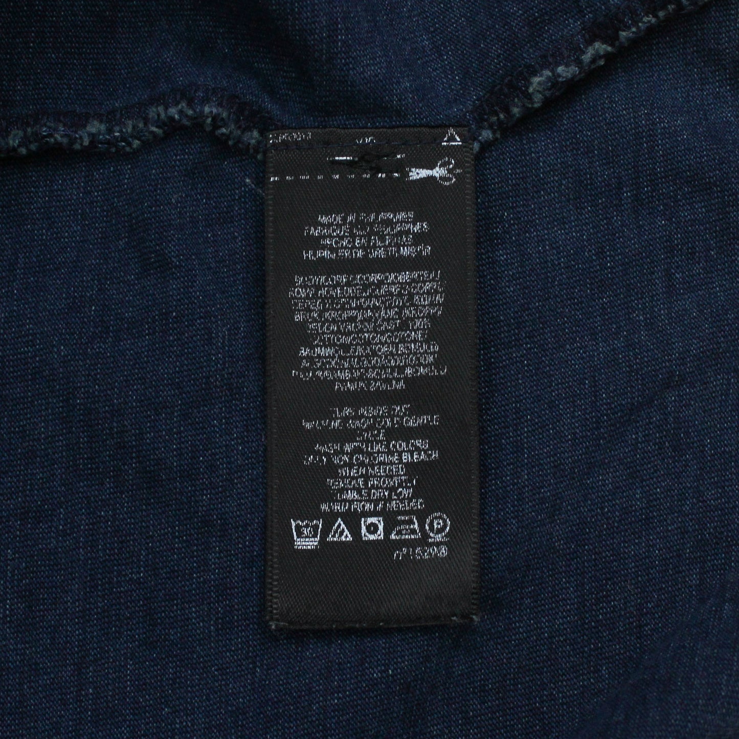 Double RL Indigo-Dye Cotton Pocket T-Shirt