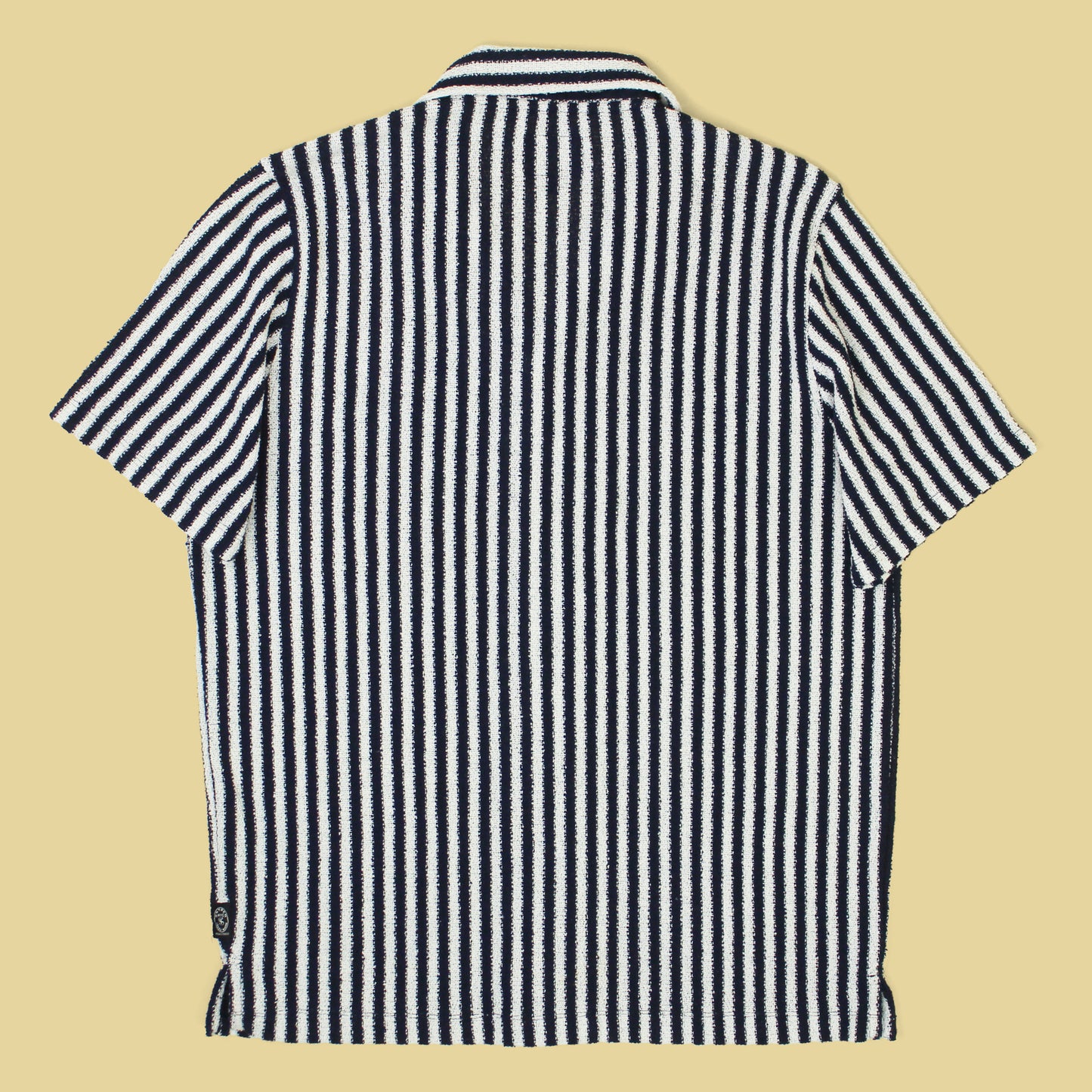 Todd Snyder Striped Cotton Blend Knit Cabana Shirt