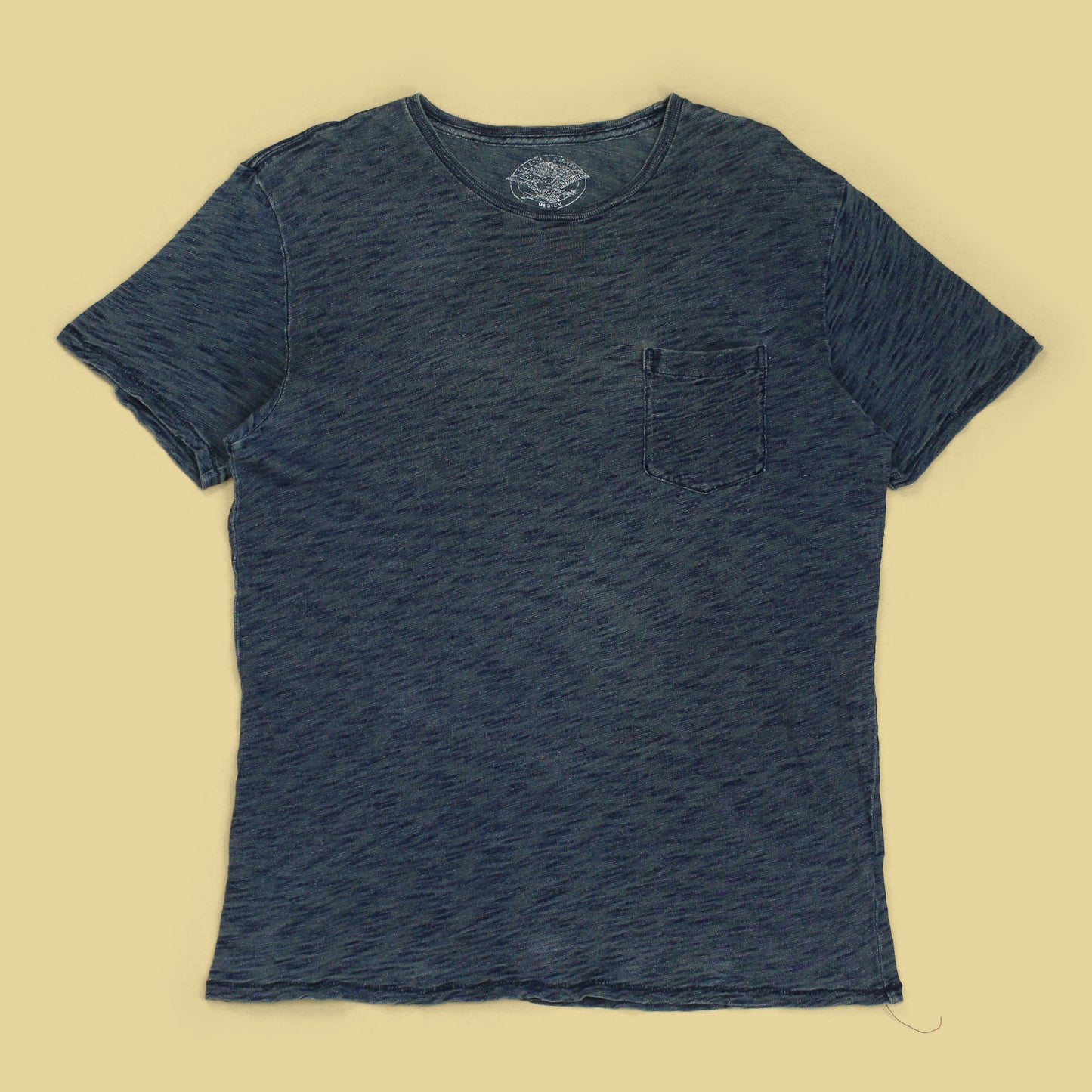 Wallace & Barnes Indigo-Dye Cotton Pocket T-Shirt
