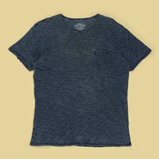 Wallace & Barnes Indigo-Dye Cotton Pocket T-Shirt