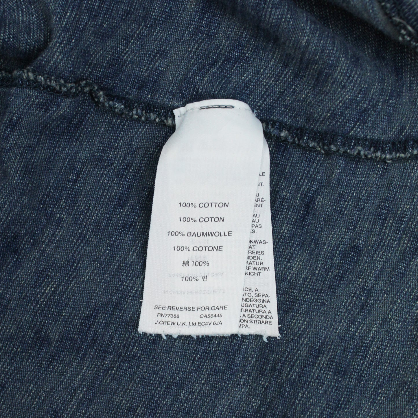 Wallace & Barnes Indigo-Dye Cotton Pocket T-Shirt