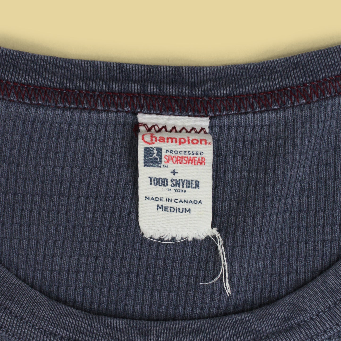 Todd Snyder x Champion Cotton Waffle Knit Thermal Shirt