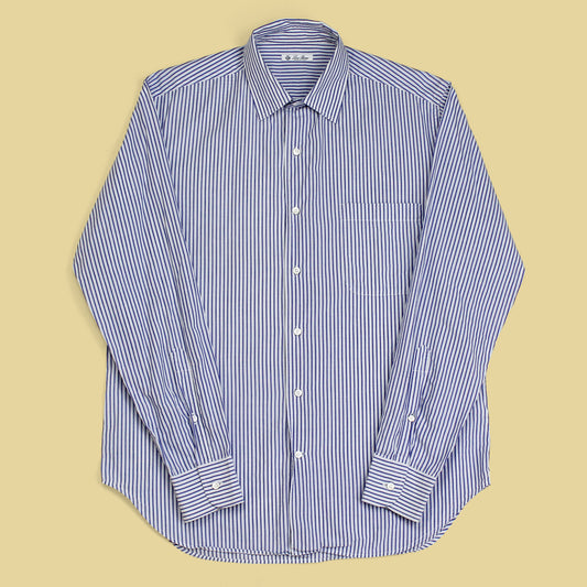 Loro Piana Striped Cotton Button-Up Shirt