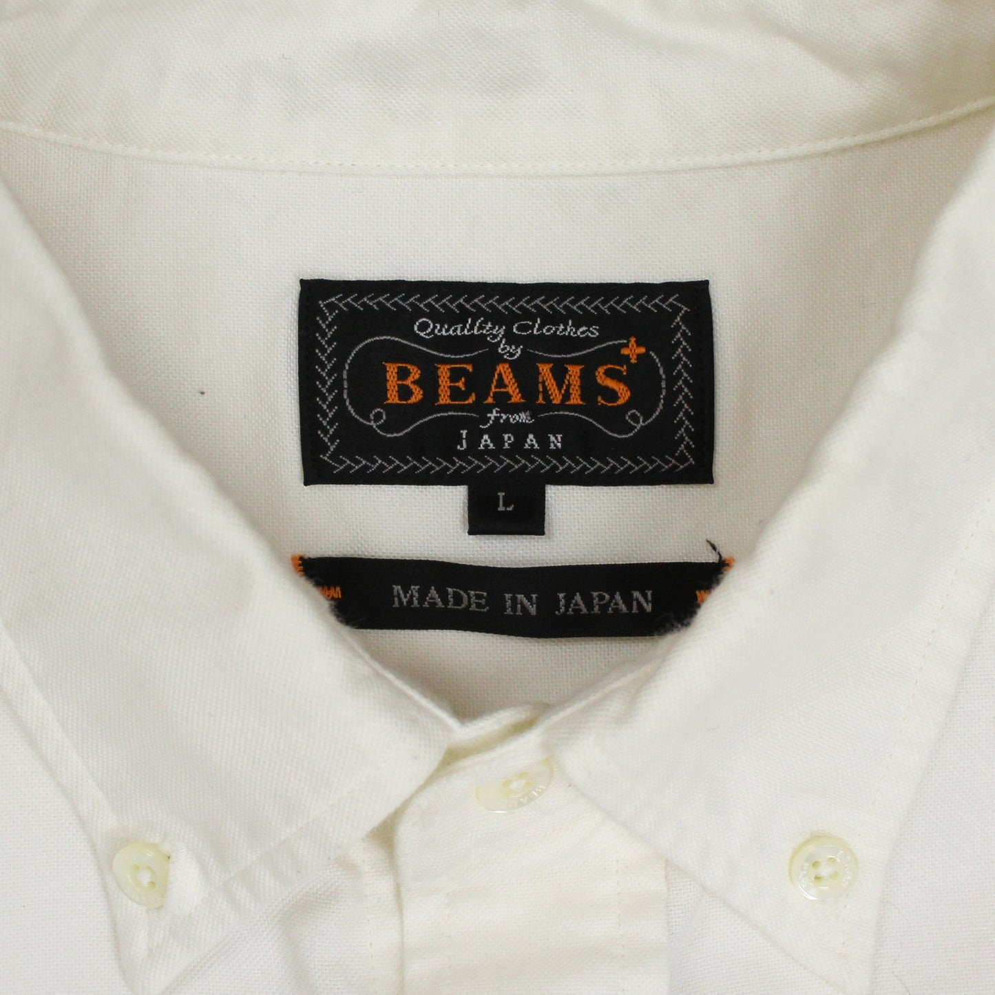 Beams Plus Oxford Cloth Cotton Button-Down Shirt