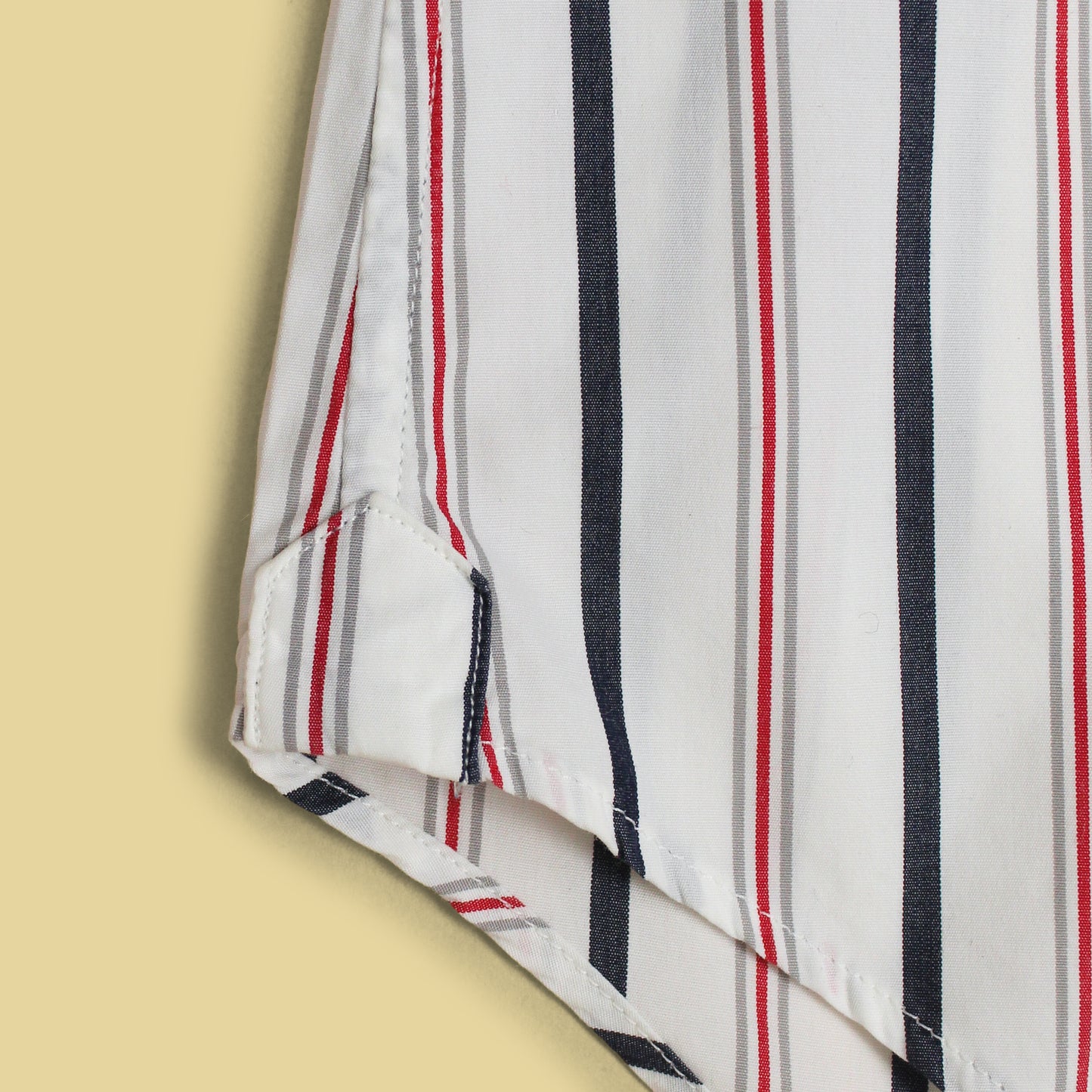 Thom Browne Striped Cotton Grosgrain Placket Button-Down Shirt