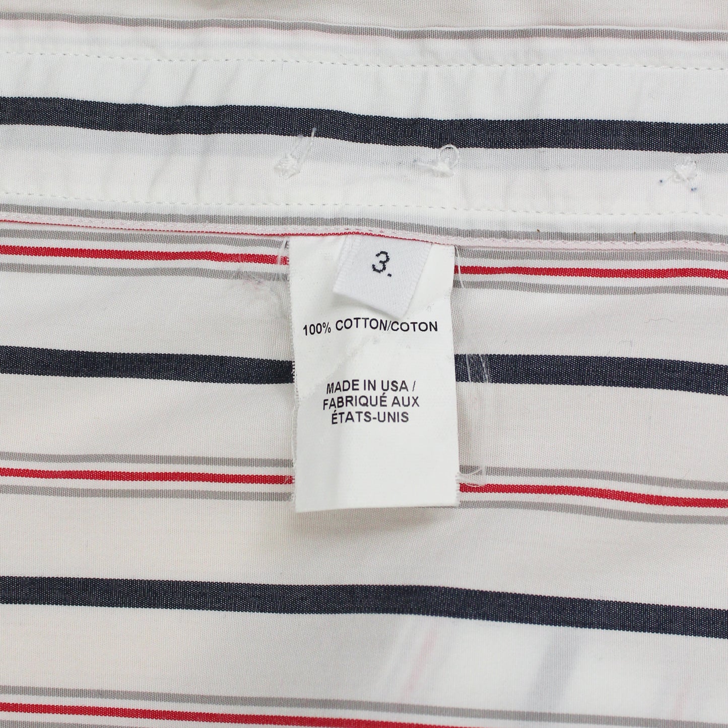 Thom Browne Striped Cotton Grosgrain Placket Button-Down Shirt