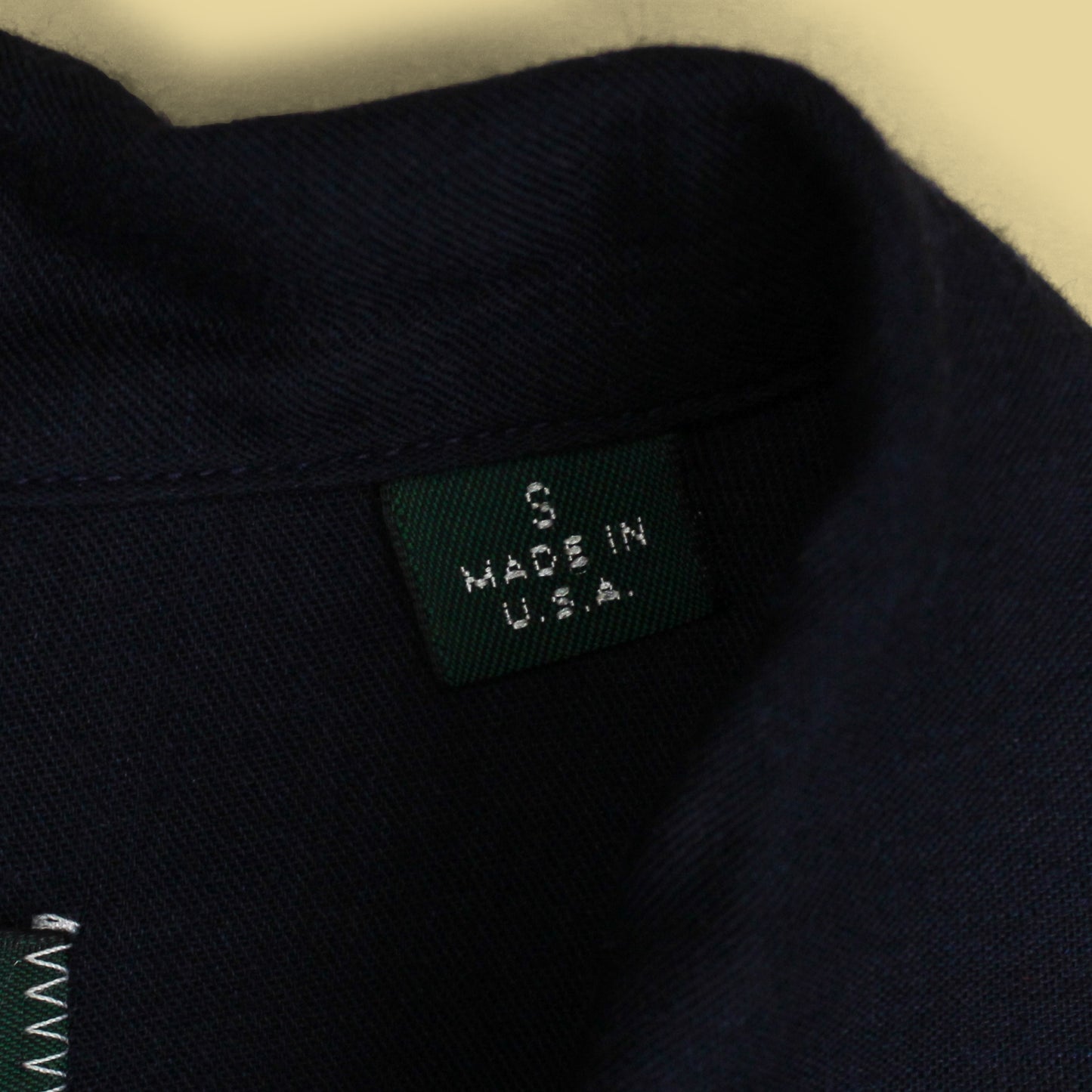 Gitman Vintage Wool Cotton Rayon Blend Loop Collar Shirt