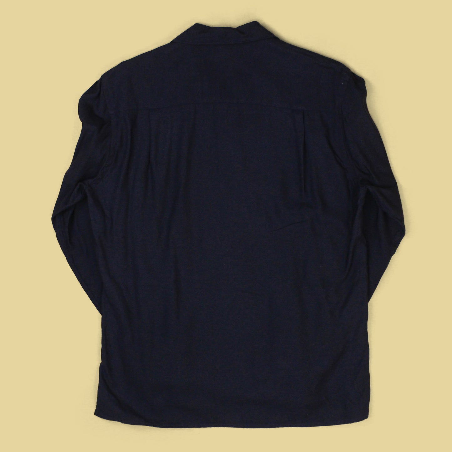 Gitman Vintage Wool Cotton Rayon Blend Loop Collar Shirt