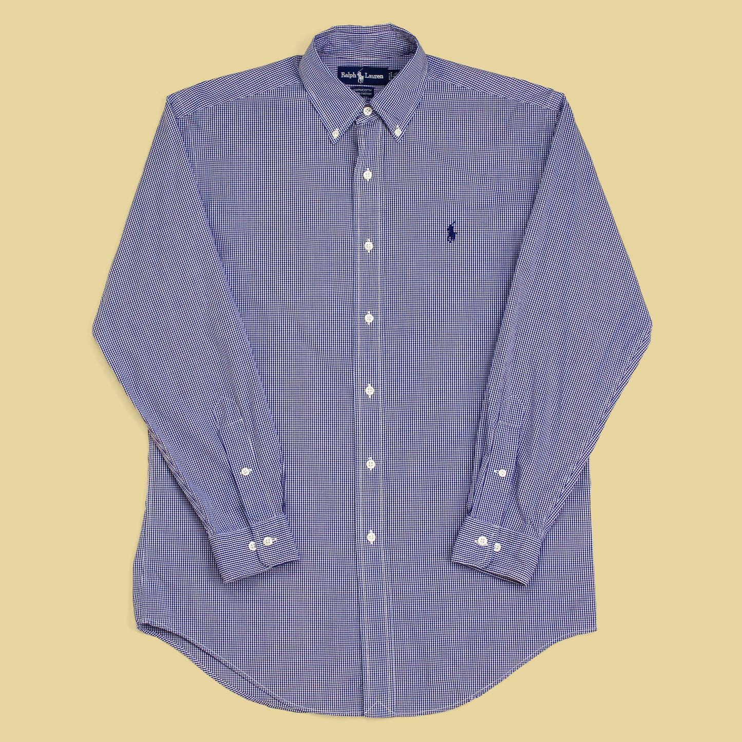 Vintage Polo Ralph Lauren Gingham Cotton Button-Down Yarmouth Shirt