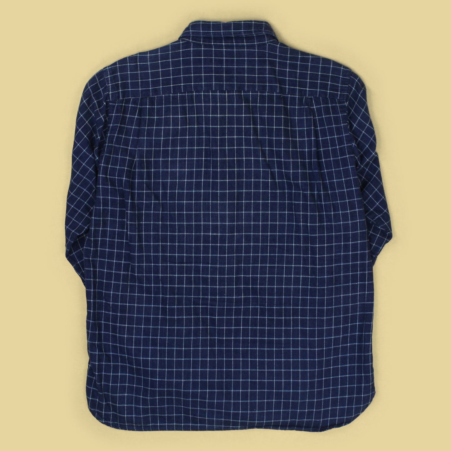 Omingod Indigo Check Cotton Flannel Work Shirt