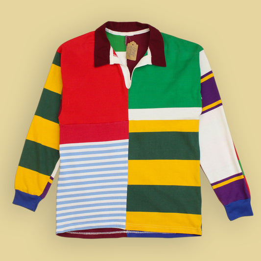 Vintage Patchwork Mismatched "Ugly" Rugby Shirt