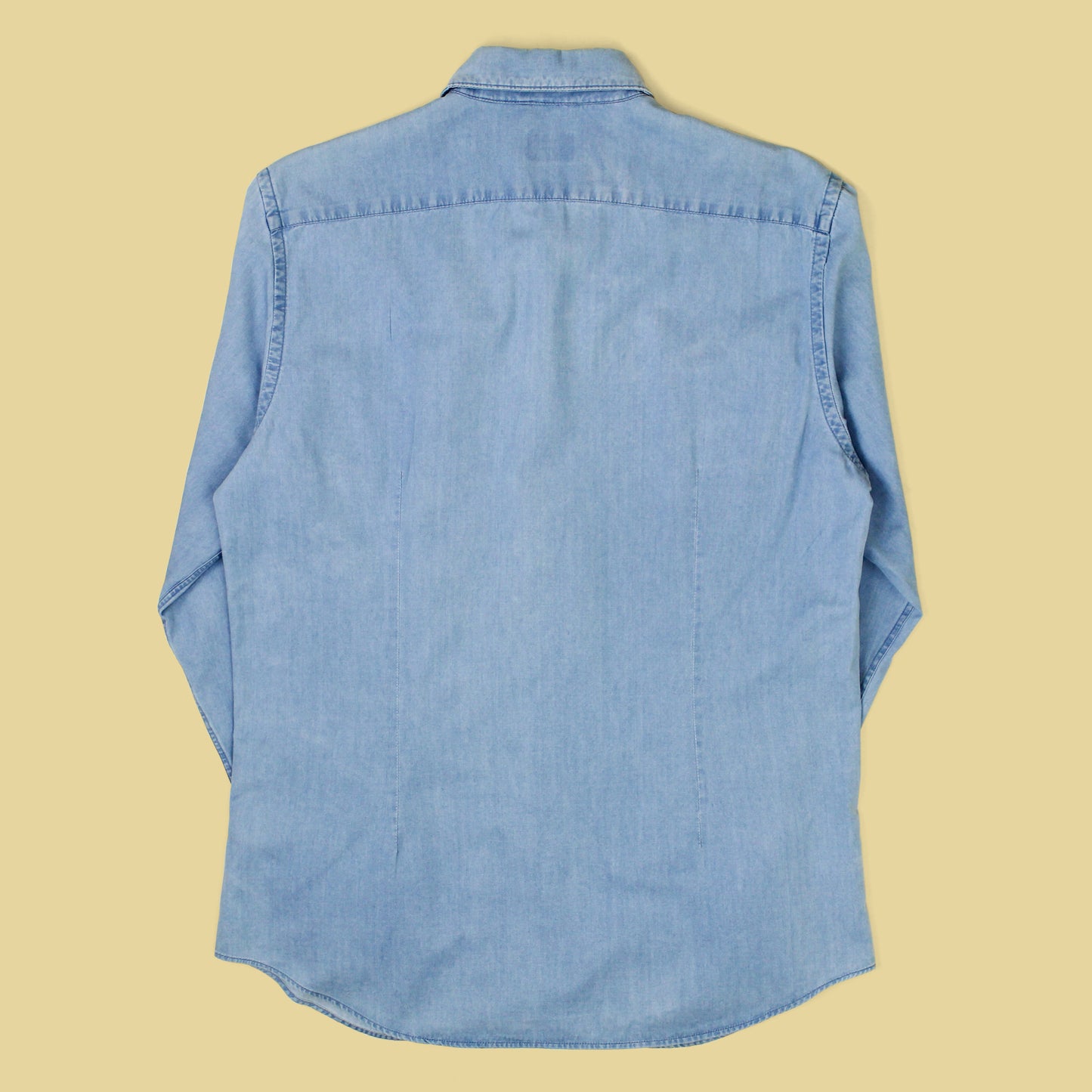 Aspesi Denim Cutaway Collar Button-Up Shirt