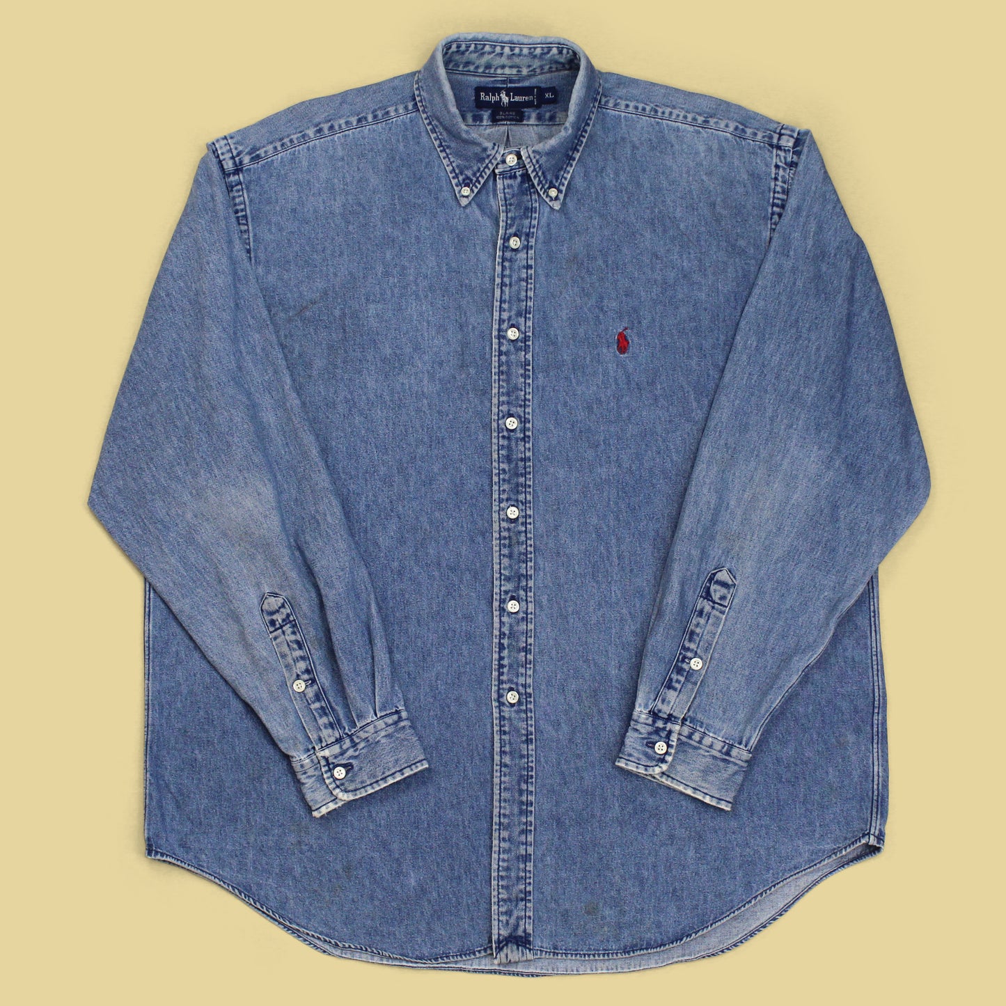 Polo Ralph Lauren Cotton Denim "Blaire" Button-Down Shirt