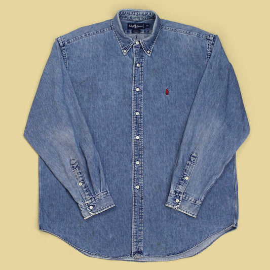 Polo Ralph Lauren Cotton Denim "Blaire" Button-Down Shirt