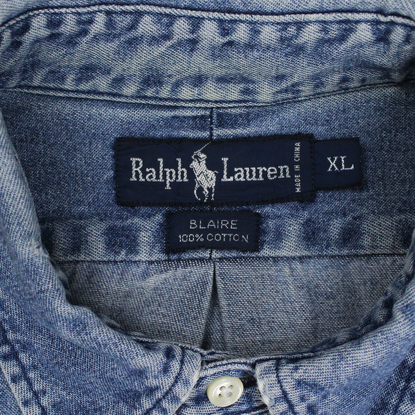 Polo Ralph Lauren Cotton Denim "Blaire" Button-Down Shirt