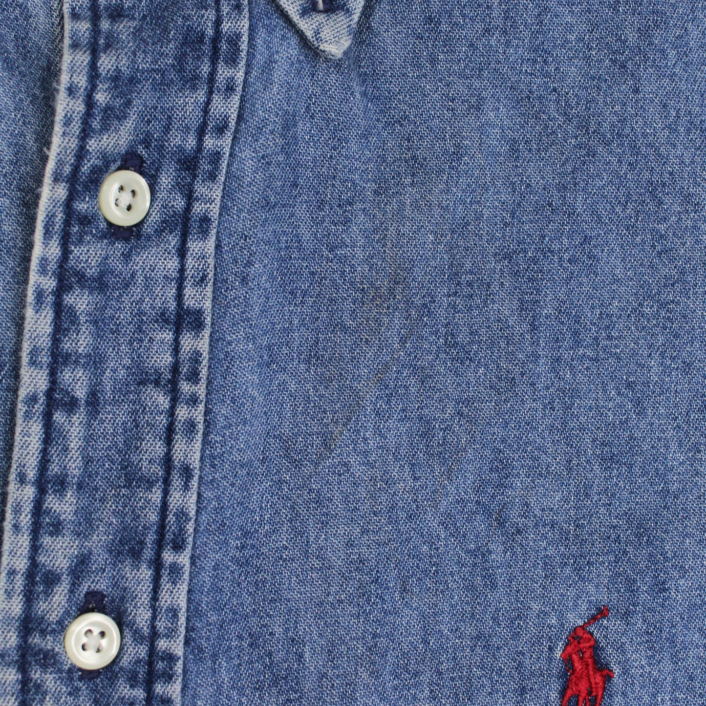 Polo Ralph Lauren Cotton Denim "Blaire" Button-Down Shirt