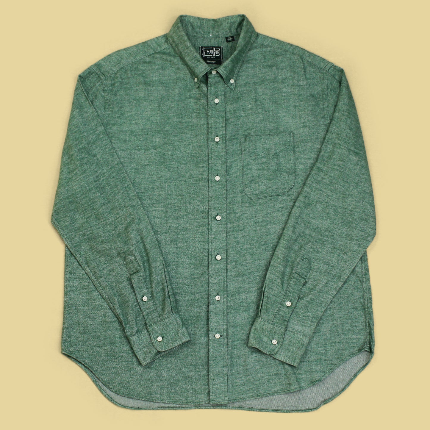 Gitman Vintage Herringbone Cotton Flannel Button-Down Shirt