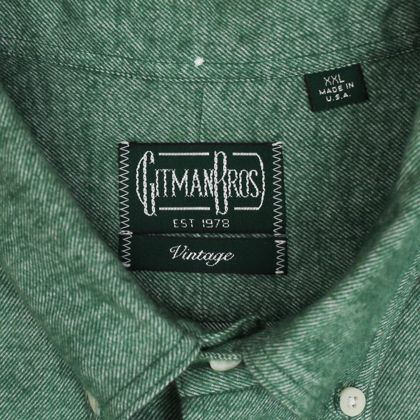 Gitman Vintage Herringbone Cotton Flannel Button-Down Shirt