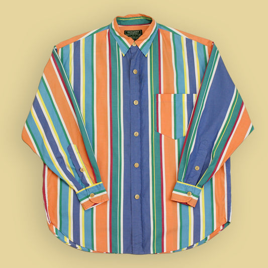 Polo Country Multi Stripe Cotton Button-Up Shirt