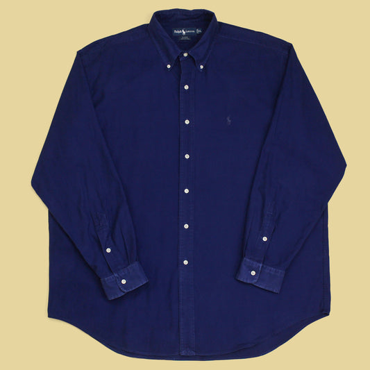 Vintage Polo Ralph Lauren Cotton Whipcord Button-Down Blake Shirt